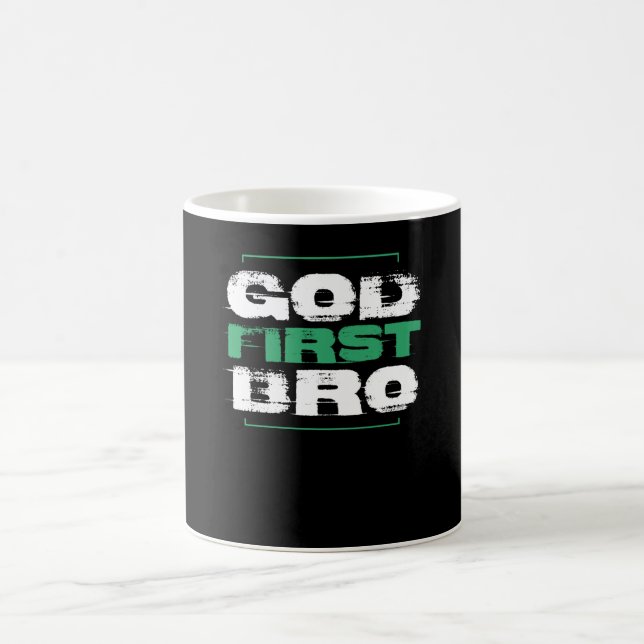God First Bro | Faith Christian Gift Coffee Mug (Center)