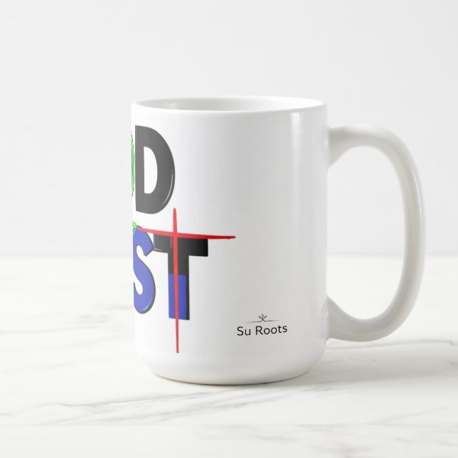 God First Christian Mug by Su Roots  (Right)