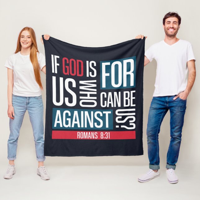 God for us fleece blanket (In Situ)