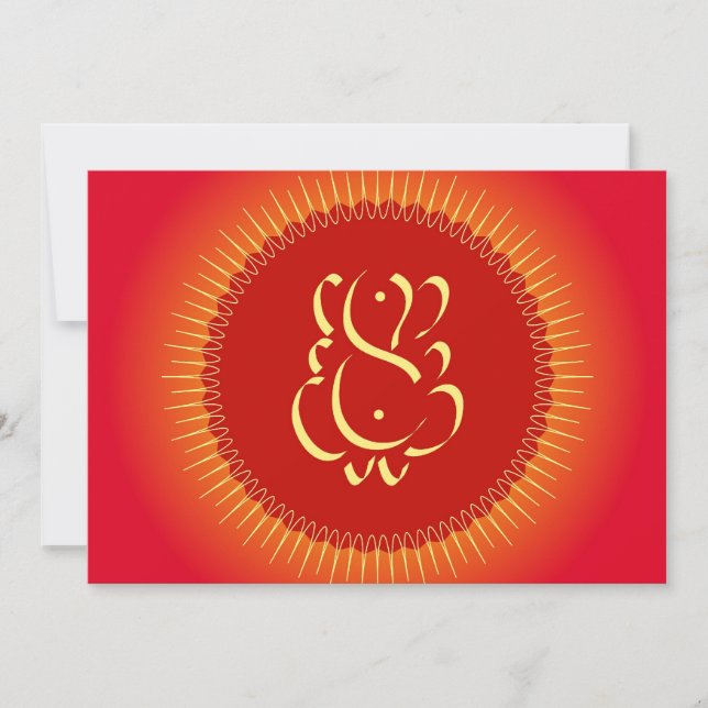 God Ganesha with sun rays (Front)