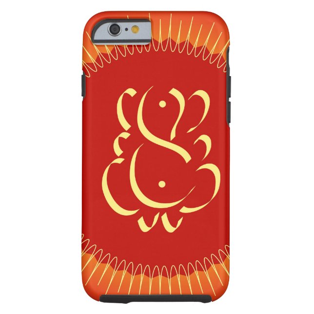 God Ganesha with sun rays Case-Mate iPhone Case (Back)