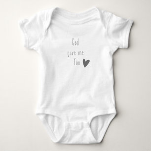 God gave me you baby bodysuit