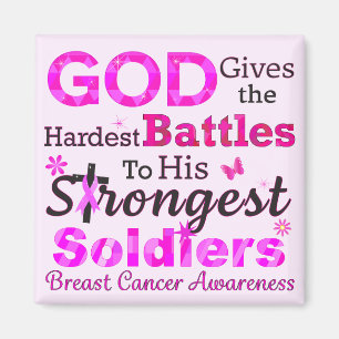 GOD Gives the Hardest Battles Magnet