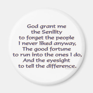 God Grant Me Humour Magnet