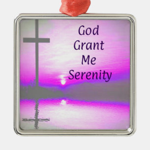 God Grant Me Serenity oranament Metal Tree Decoration