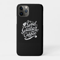 God Guitar Coffee Music Lover Funny Christian