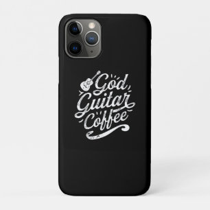 God Guitar Coffee Music Lover Funny Christian Case-Mate iPhone Case