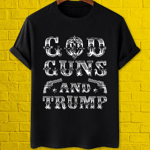 God guns and trump gun lover Pro trump 2024 T-Shirt
