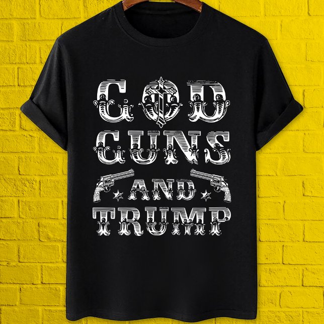 God guns and trump gun lover Pro trump 2024 T-Shirt (Creator Uploaded)