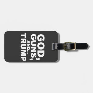 God, Guns, and Trump inauguration Day 2025 Luggage Tag