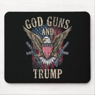 God Guns And Trump Mouse Pad