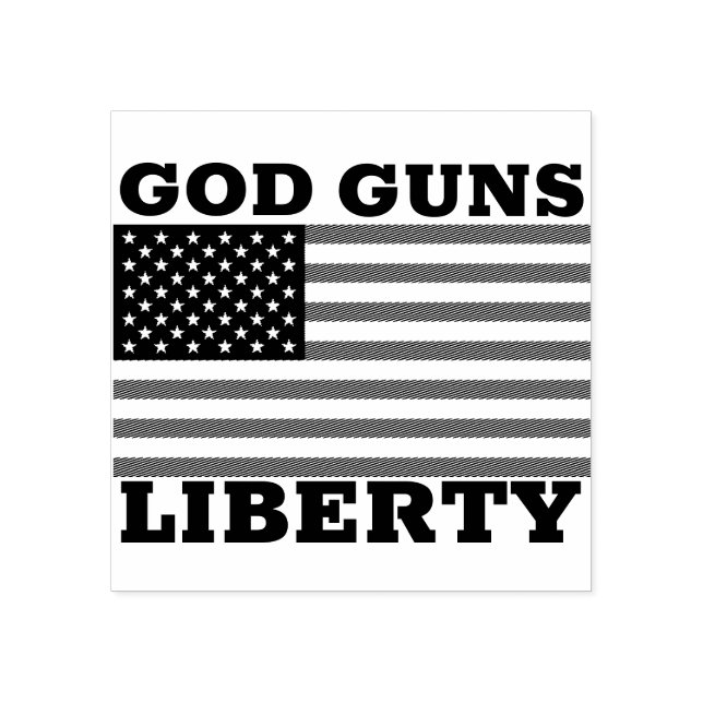 GOD GUNS LIBERTY RUBBER STAMPS (Imprint)