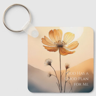 God Has a Good Plan for Me Keychain