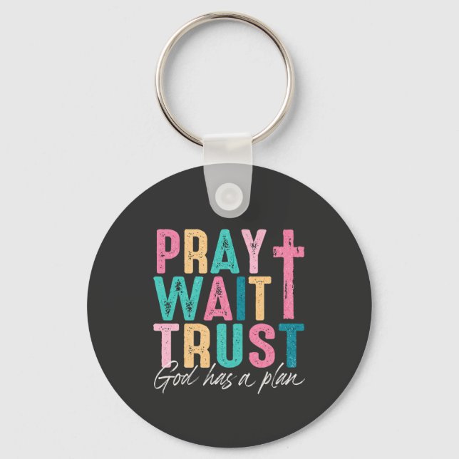 God Has A Plan Key Ring (Front)
