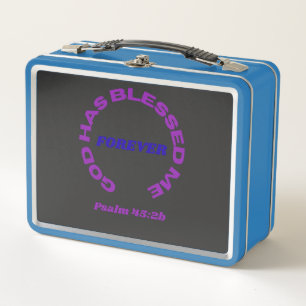 God Has Blessed Me Forever  Metal Lunch Box