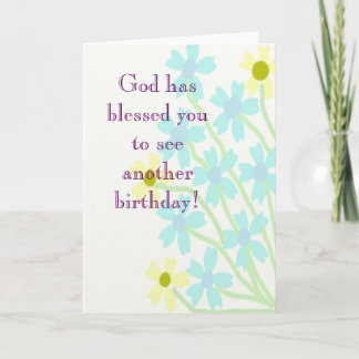 God has blessed you birthday Card