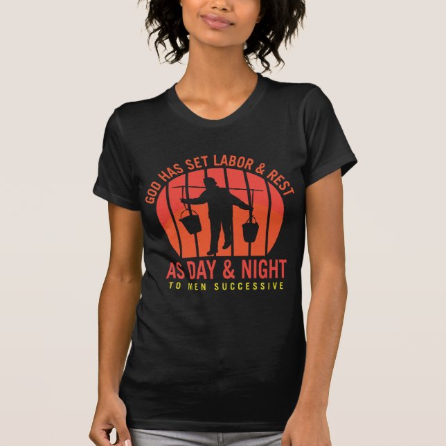 God Has Set Labour And Rest, Labour Day T-Shirt (Front)