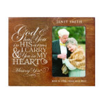 God Has You Walnut 8" x 10" Memorial Picture Frame<br><div class="desc">LifeSong Milestones offers a large selection of memorial sympathy picture frames in different colours with many verses to suit each individuals taste. Make any day even more complete from beginning to end by including the perfect remembrance memorial gift. We have created a memorial picture frames that you will cherish for...</div>