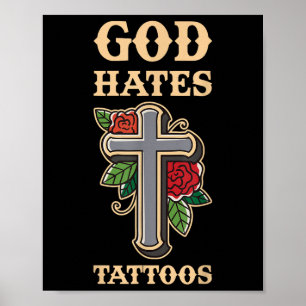 God Hates Tattoos  Poster