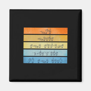 God Hears Prayers Deaf Awareness Vintage Sign Lang Magnet
