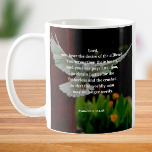 God Hears Prayers Psalm 10 Bible Verse Christian Coffee Mug