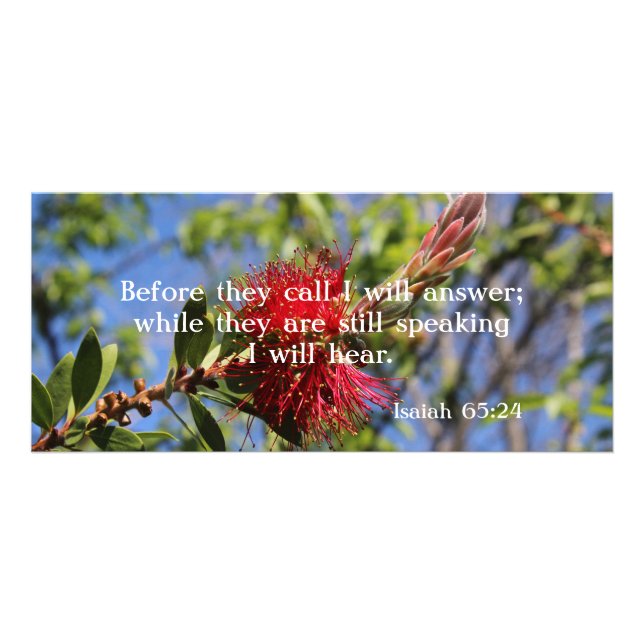 God Hears You Bible Verse Rack Card (Front)