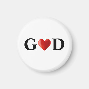 God Heart Calligraphy Magnet