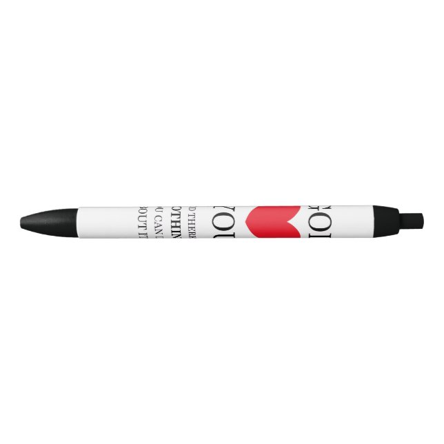 God Heart You Black Ink Pen (Front)