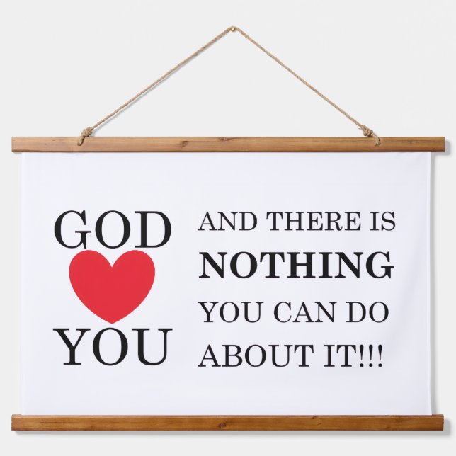 God Heart You Hanging Tapestry (Front)