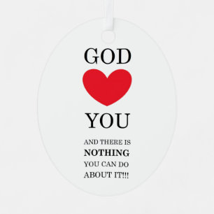 God Heart You Metal Tree Decoration