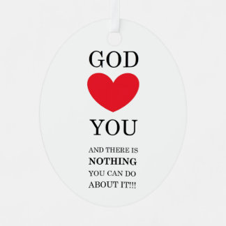 God Heart You Metal Tree Decoration
