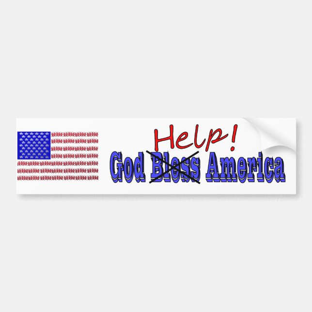 God Help America Bumper Sticker (Front)