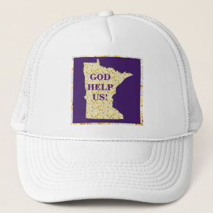 GOD HELP US MINNESOTA TRUCKER HAT