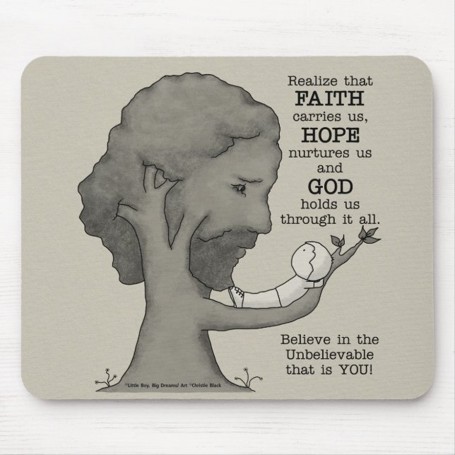 God Holds Us Mouse Pad (Front)