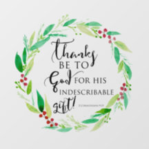 God Indescribable Gift Bible Verse Christmas 