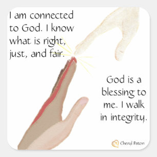 God is a blessing to me. Walk in Integrity Sticker
