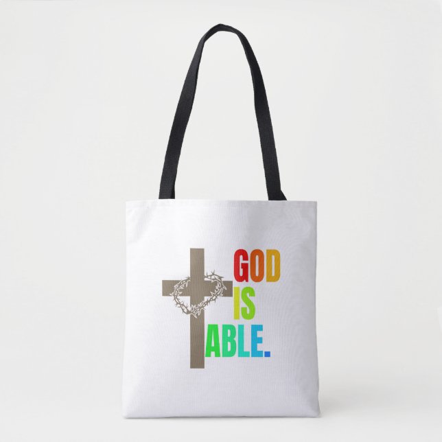 GOD IS ABLE. TOTE BAG (Front)