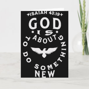 God Is About To Do Soing New Isaiah 4319  Card