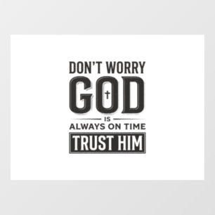 God Is Always on Time Christian Typography Design_