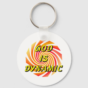 God is Dynamic Christian Key Ring