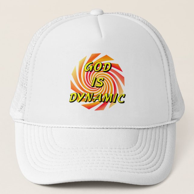 God is Dynamic Christian Trucker Hat (Front)