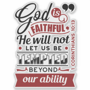 God Is Faithful – 1 Corinthians 10:13 Bible Verse