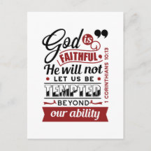 God Is Faithful – 1 Corinthians 10:13 Bible Verse