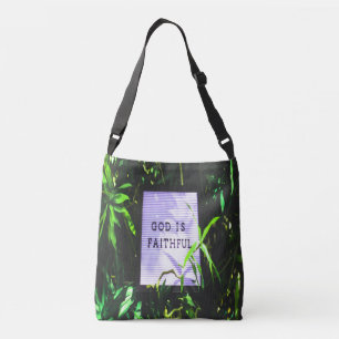 God is Faithful Christian Inspirational Crossbody Bag