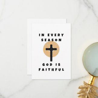 God Is Faithful Thank You Card