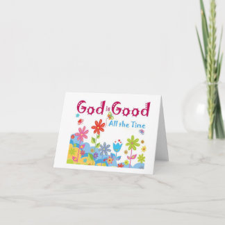God is good all the time card