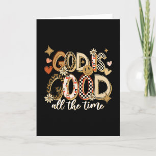 God Is Good All The Time Jesus Christian Thanksgiv Card