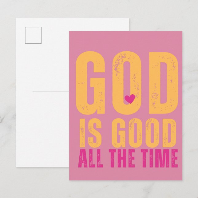 God is good all the time  postcard (Front/Back)