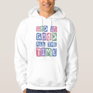 God is good All the time Retro faith Hoodie