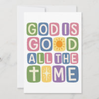God is good All the time Retro faith